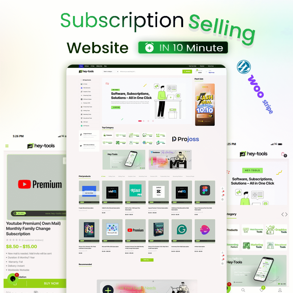subscription selling website