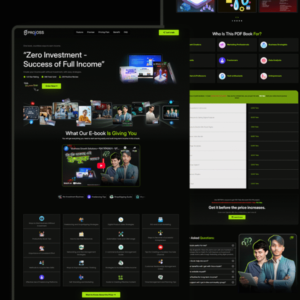 Modern Landing Page HTML Template | High-Converting Sales Page