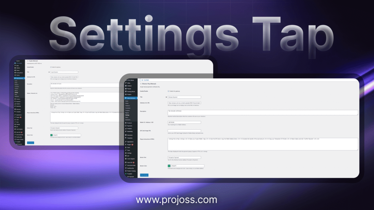 WooCommerce PopUp Crypto Payment Gateway (Binance, Bybit & Multi-Chain USDT) - Image 3