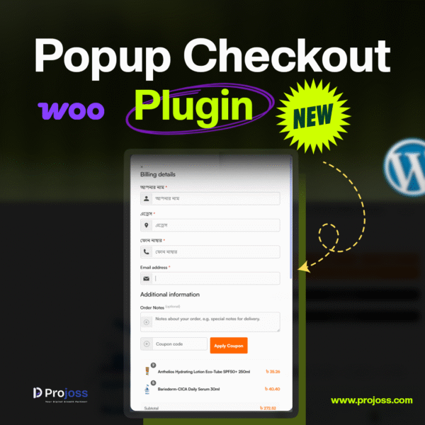 popup checkhout for woo