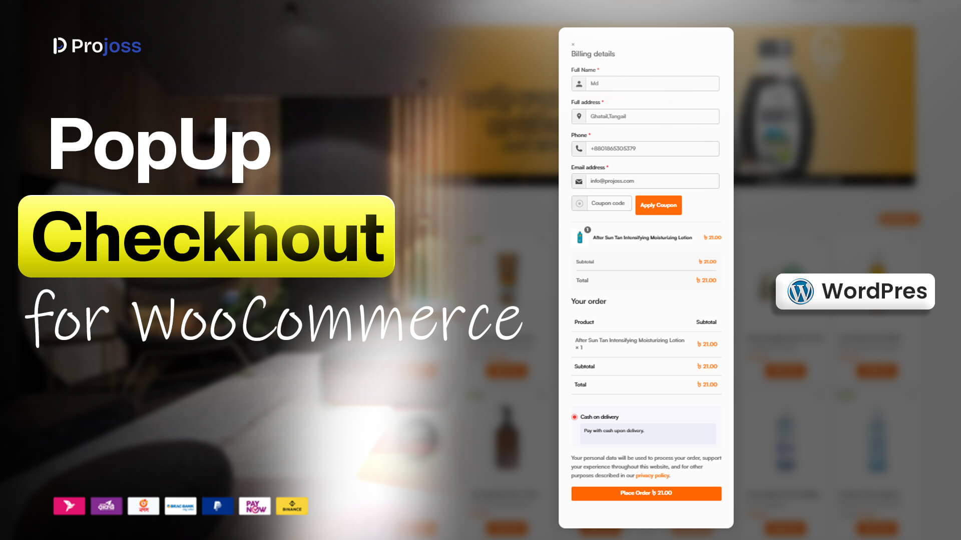 Popup Checkout for WooCommerce