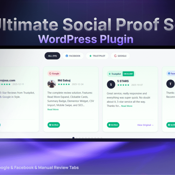 Smart Review Tabs Slider – The Ultimate Social Proof & Reviews Widget for WordPress
