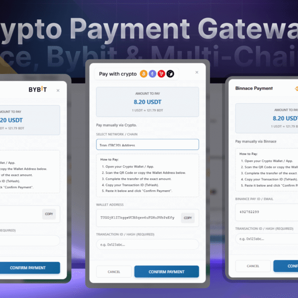 Crypto Payment Gateway Popup