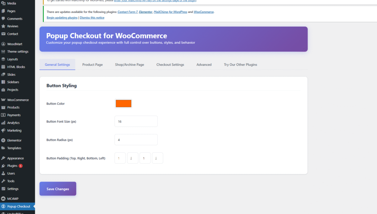 Popup Checkout for WooCommerce